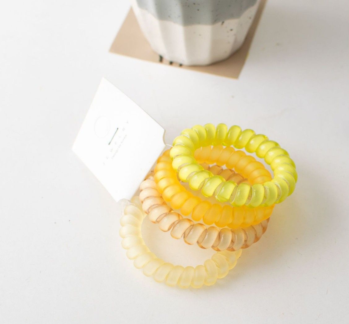Set 4 cột tóc lò xo hàng đẹp đủ màu cực xinh cho bạn gái phong cách Hàn Quốc - Selenshop