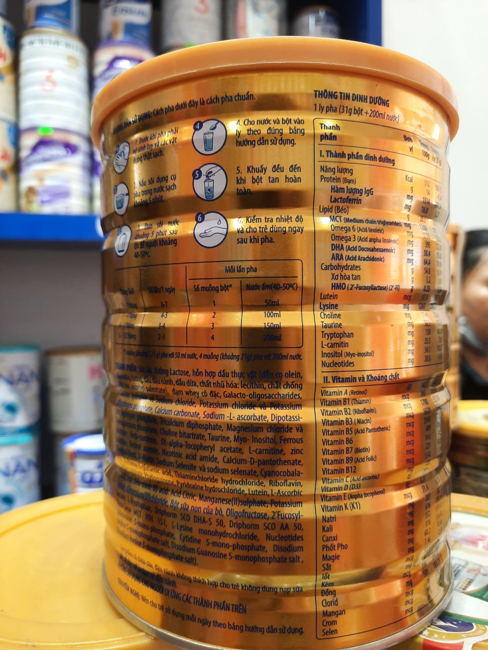 Sữa bột Arti Gold Pro Diamond 0-1 Tuổi 800g