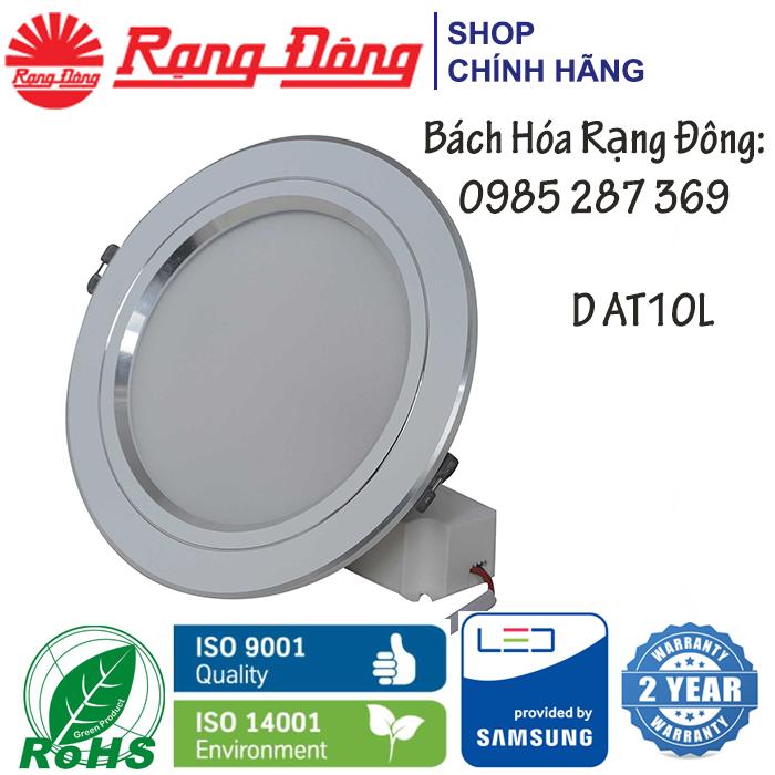 Bộ 12 Đèn LED âm trần Rạng Đông 9W đổi 3 màu, mạ vàng, mạ bạc SAMSUNG chipLED