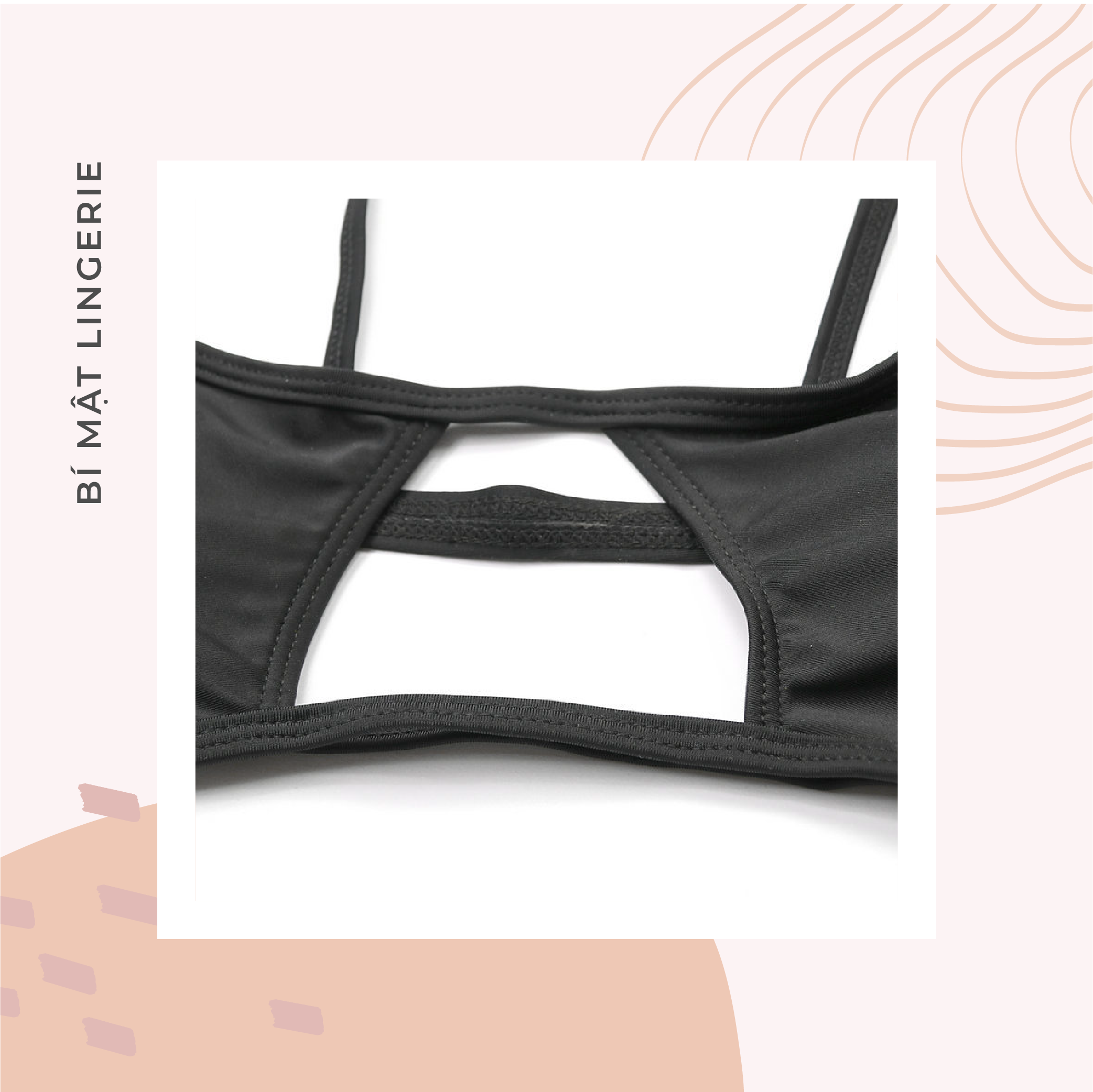 Bikini buộc dây cutout ngực sexy