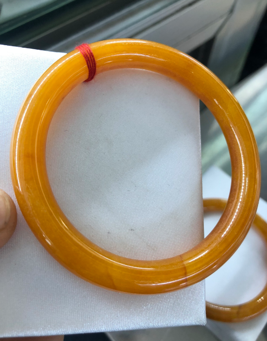 [HCM]Vòng Cẩm Thạch Vàng DKT-221 Tuyệt ĐẹpHợp Mệnh KimHỏa - Hàng Chụp Thực TếĐủ SIDE