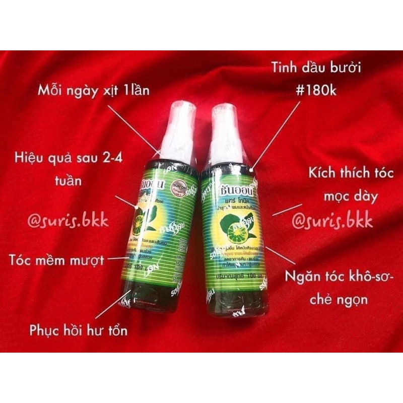 XỊT MỌC TÓC , GIẢM RỤNG TÓC BƯỞI THÁI LAN