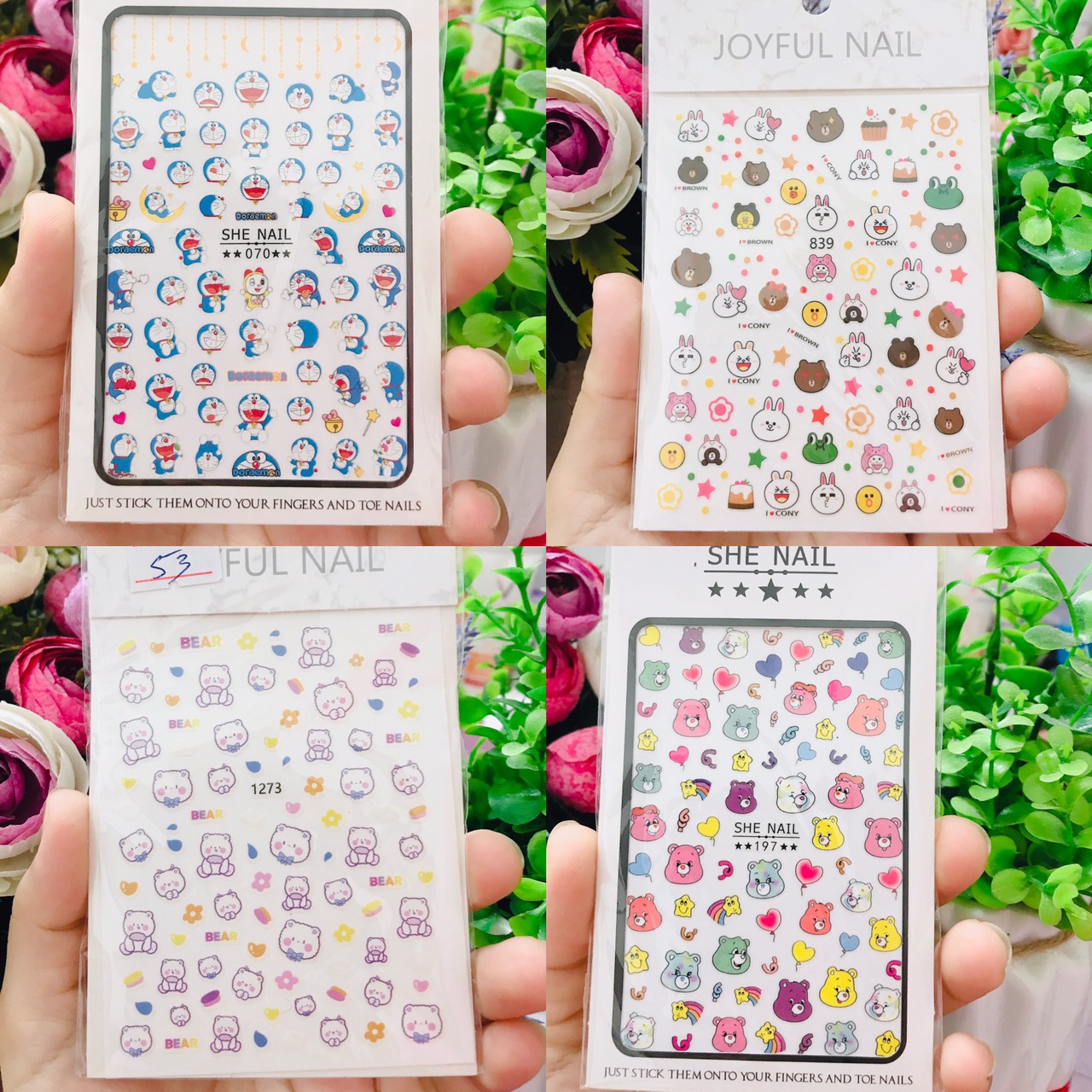 Miếng stick dán mong siêu cute dành cho NAil