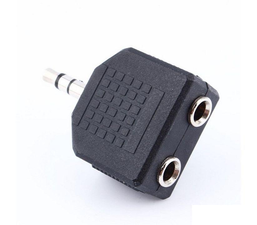 Đầu chia jack loa chuẩn 3.5 từ 1 ra 2