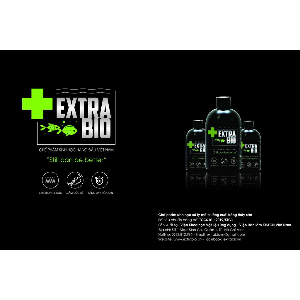 Men vi sinh EXTRA BIO cao cấp cho hồ cá cảnh thuỷ sinh