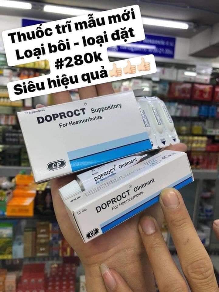 Hộp trĩ DOPROCT Thái Lan