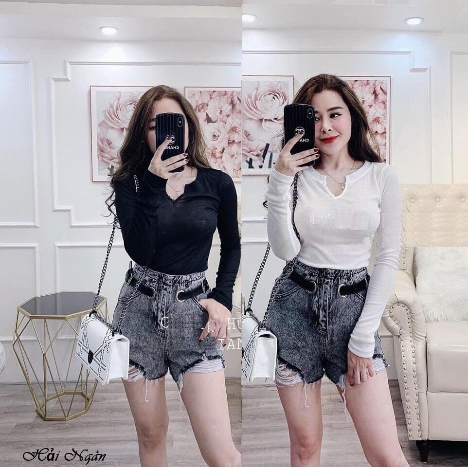 ÁO THUN CỔ V KHUY ÁO PULL CAO CẤP CÓ HÌNH THẬT