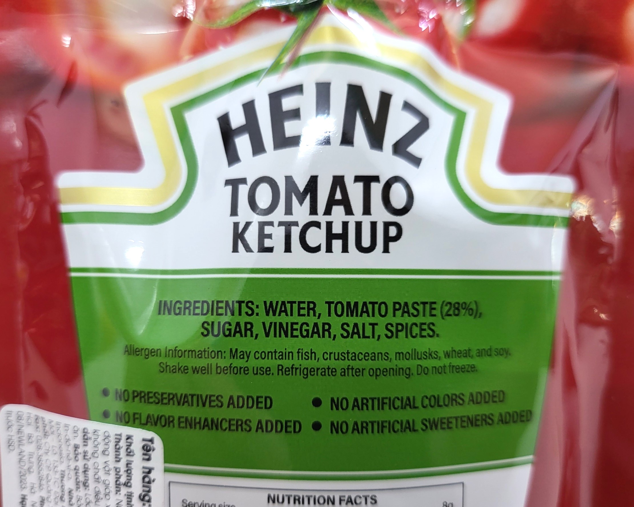 HEINZ (túi CÀ nắp vặn 125g) TƯƠNG CÀ CHUA Tomato Ketchup (HALAL)