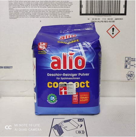 Bột rửa bát Alio túi 1,8kg+ tặng viên alio dùng thử