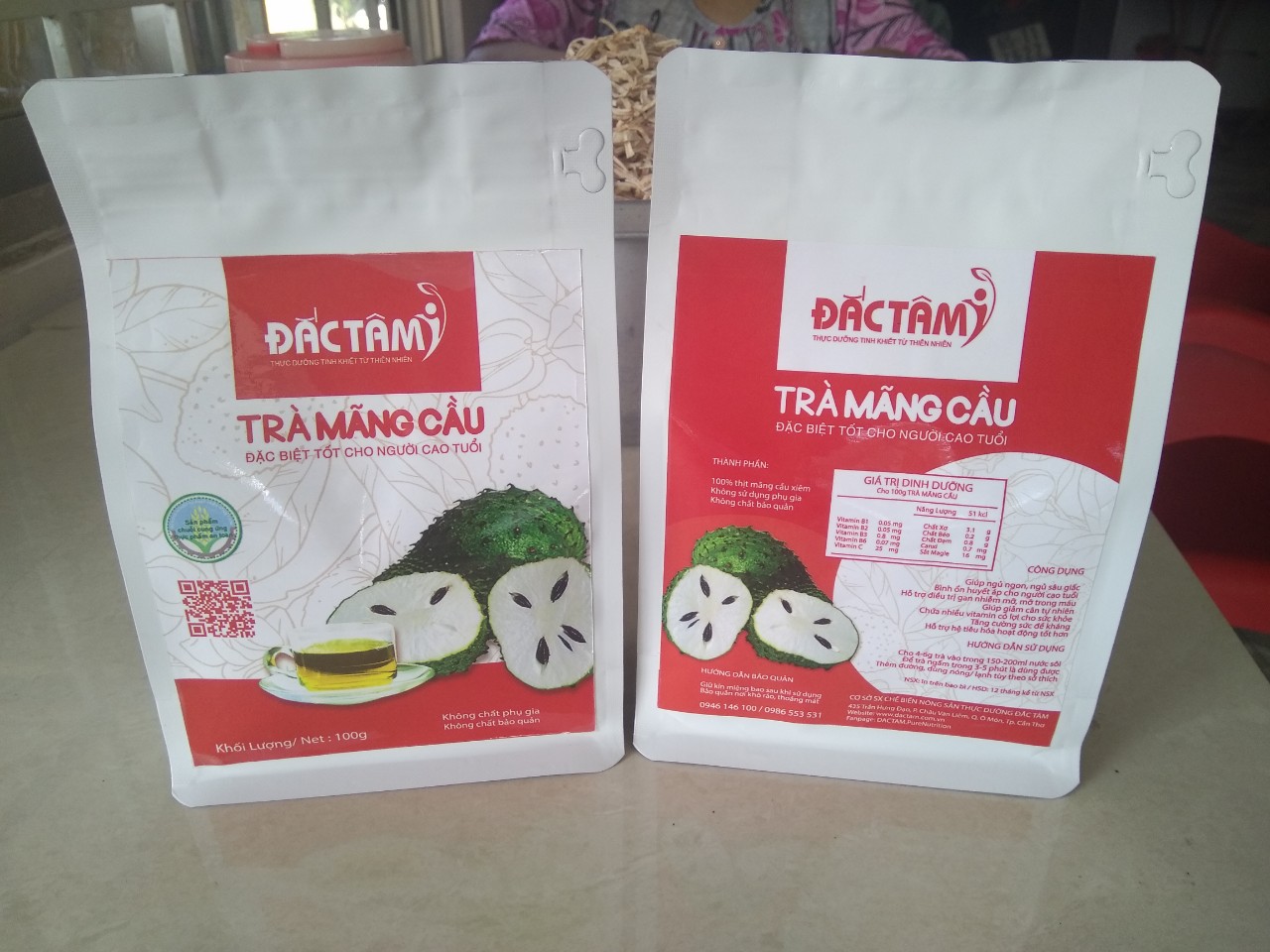 Trà mãng cầu ĐẮC TÂM - túi 100 g