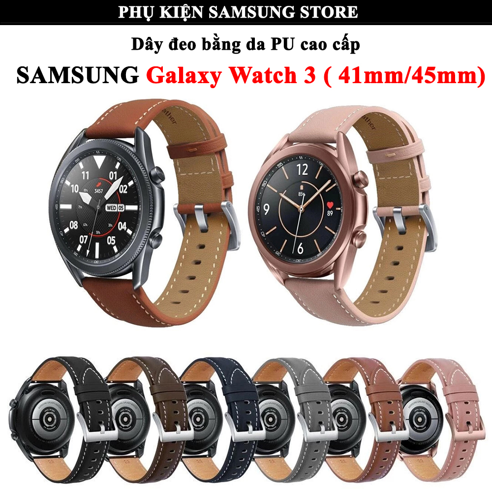[Galaxy Watch 3] Dây da cho đồng hồ Samsung Galaxy Watch 3 - *20mm-22mm*