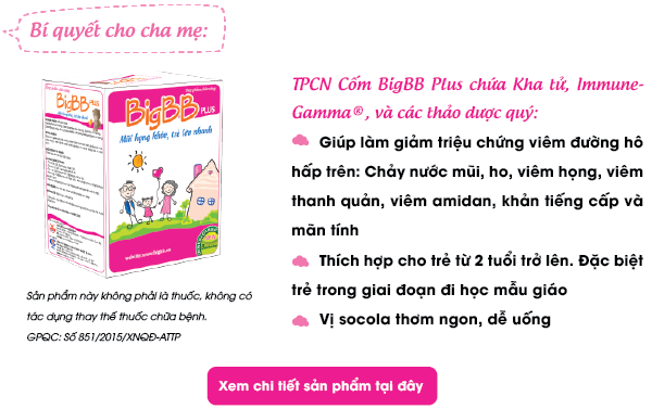 Cốm BIGBB PLUS [Hộp 16 gói] - Tăng cường sức đề kháng cho bé [big bb / bigbb hồng]