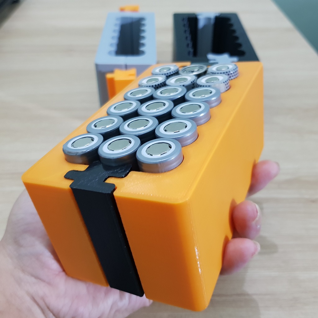 [DIY] Khuôn Hàn Cell Pin 18650, Tháo Lắp Mở Mộng 6 Cell 3 Hàng