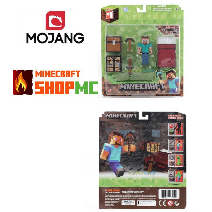 Mô hình coreplay - Mô hình zombie minecraft - Mojang