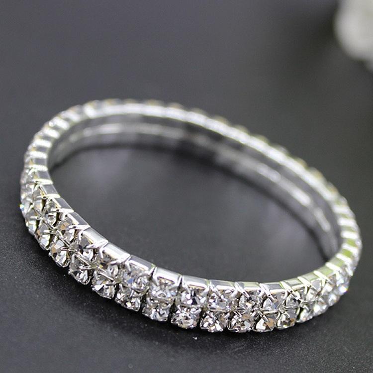 Lắc Tay Nữ Đính Đá Lấp Lánh 3 Vòng