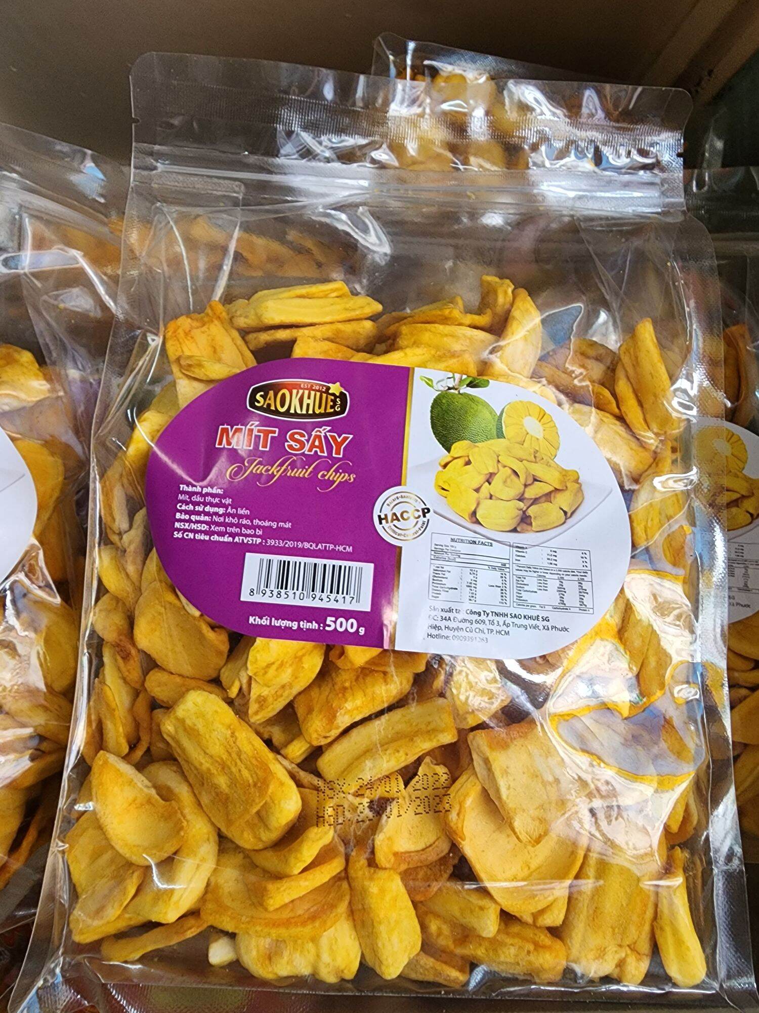 Mít sấy sao khuê ngon ngọt tự nhiên 500g -date luôn mới