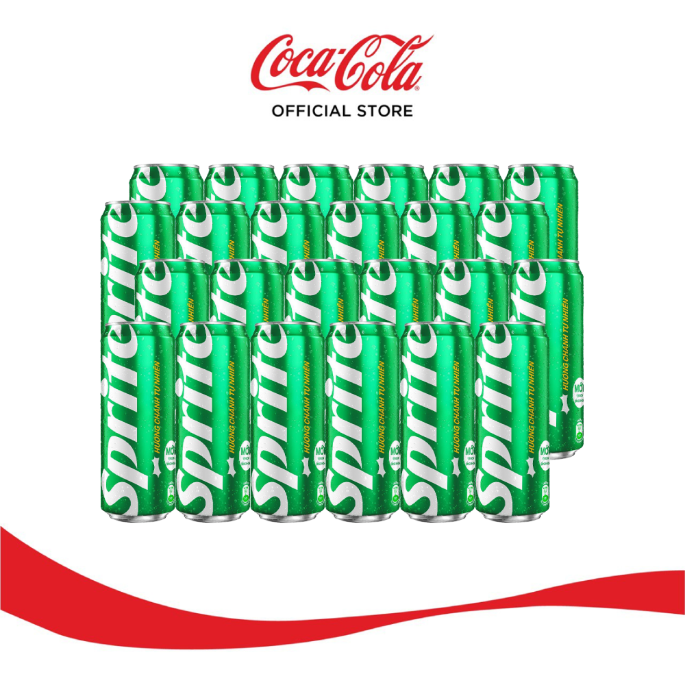 Thùng 24 Lon Nước Ngọt Sprite Mini (235ml/Lon)