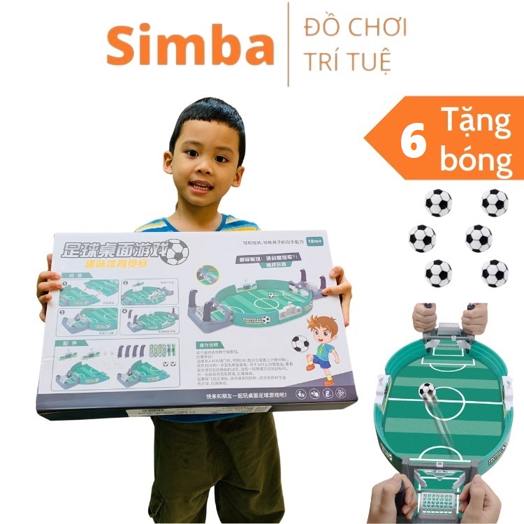 Bàn bóng đá kích thước lớn đồ chơi Simba bộ bàn đá banh mini trò chơi gia