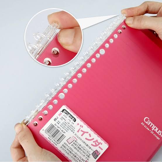 Bìa sổ Campus Smart Ring Binder A5/B5 ( Kèm sẵn 10 tờ Campus) - còng tối đa 25 tờ