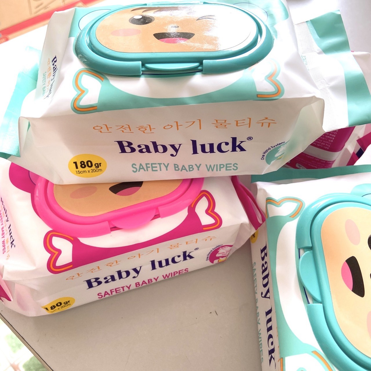 Combo 5 bịch Khăn ướt baby 100 tờ ( mẫu đa dạng)