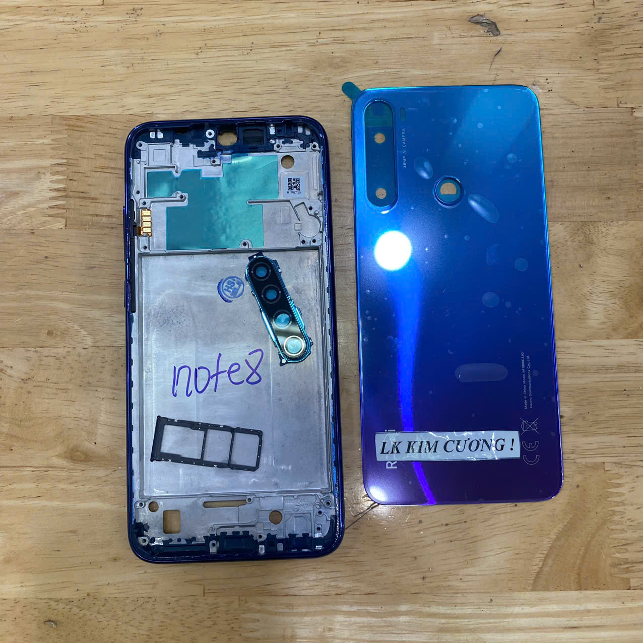 Bộ vỏ redmi note 8