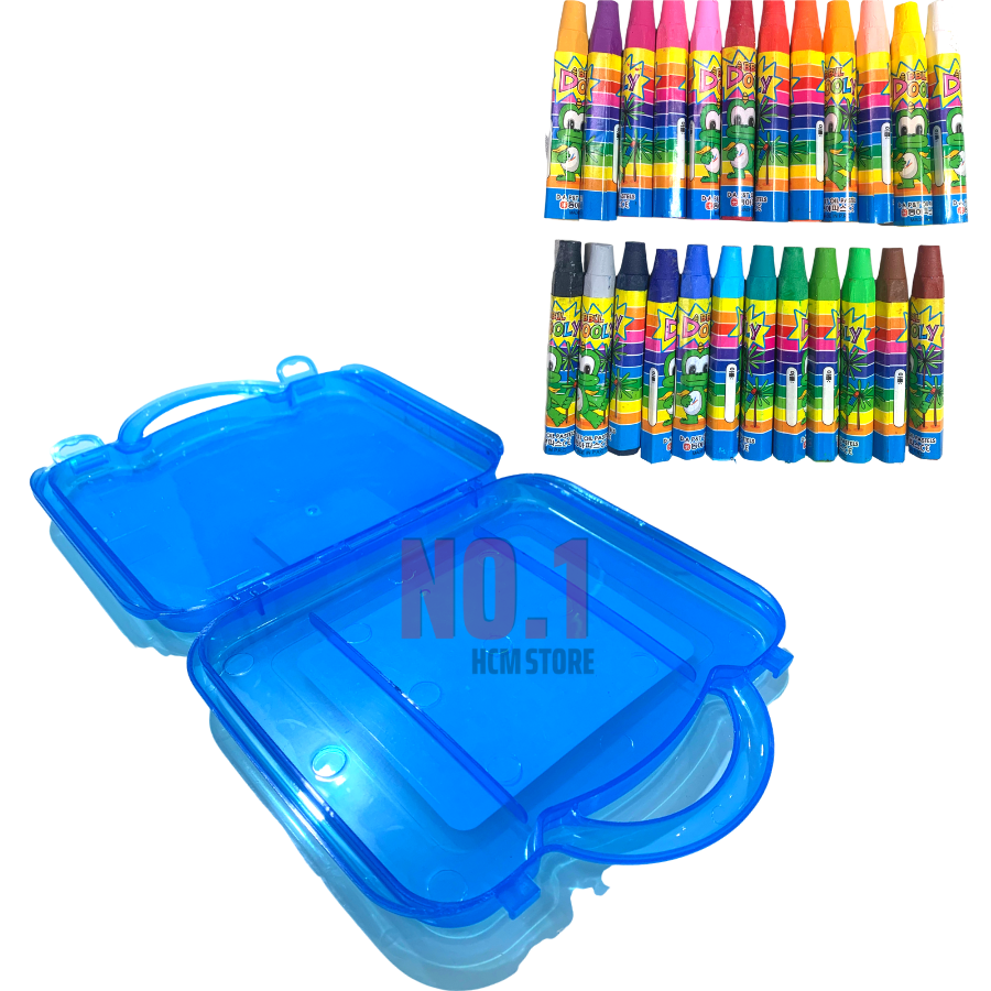 Hộp 24 Bút Sáp Màu Dooly D.A P&T - K Pen