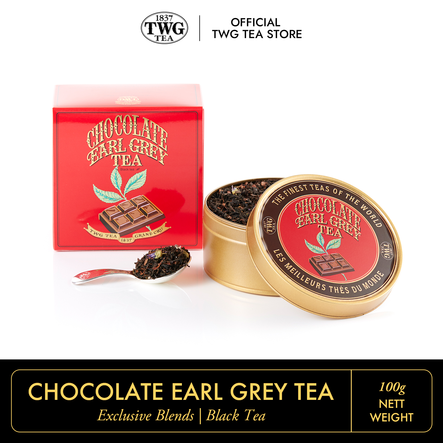 TWG Tea - Chocolate Earl Grey Tea (100g) | Black Tea
