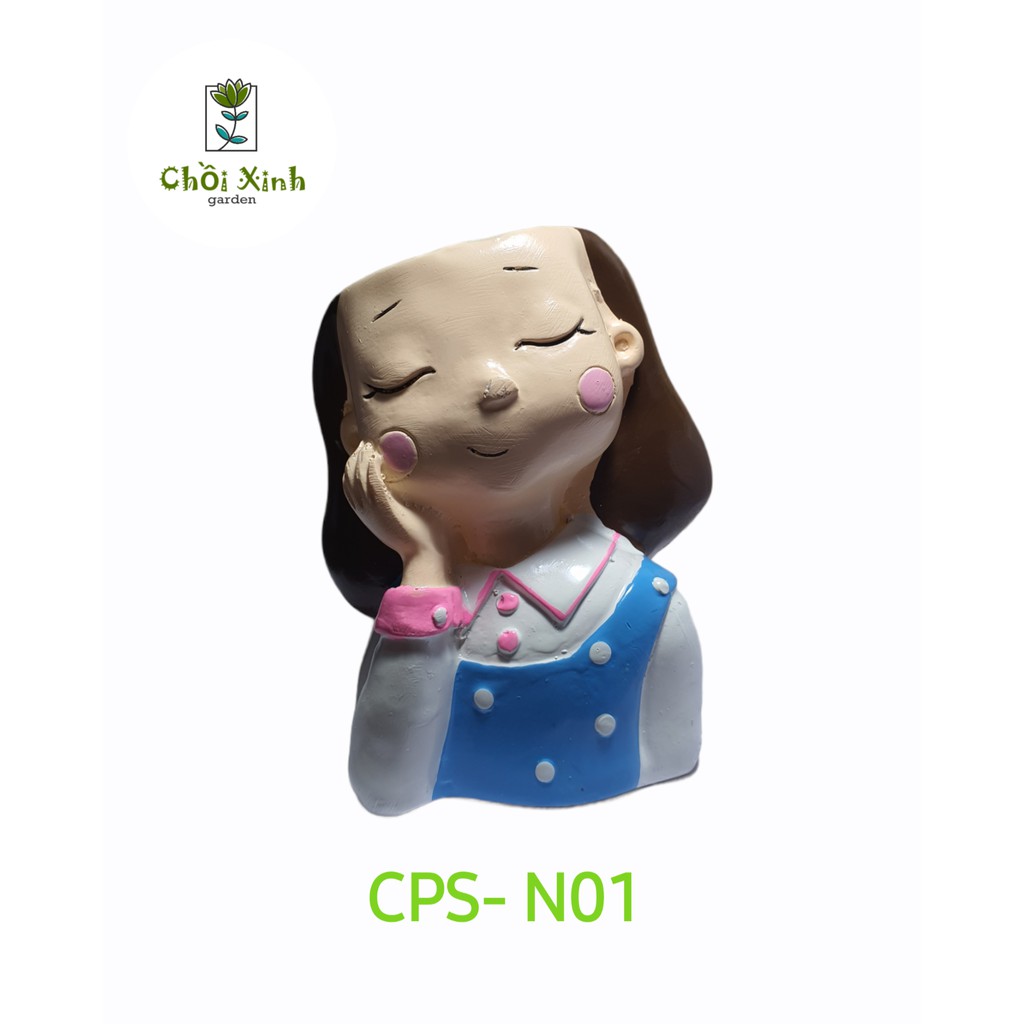 Chậu Nhựa Composite Hình Người