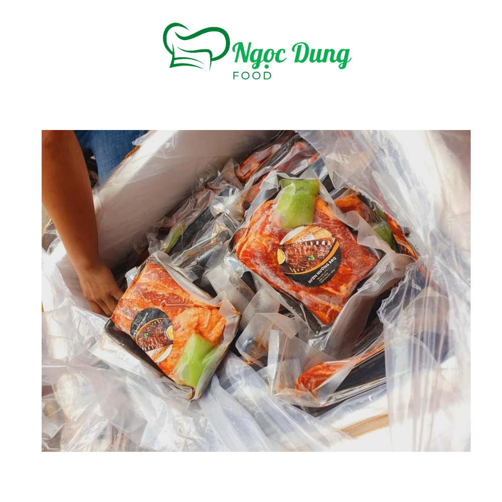 Sườn nướng BBQ ướp sẵn 1kg (giao tphcm)