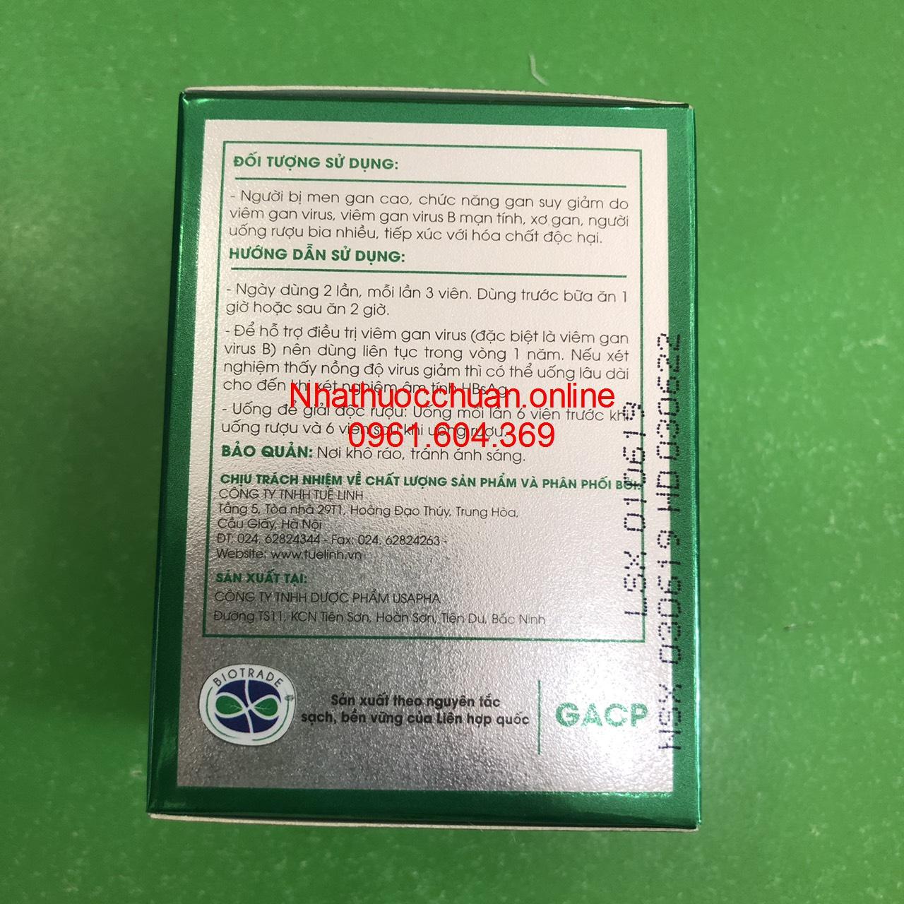 Viên giải độc gan Tuệ Linh ( Hộp 60 viên)