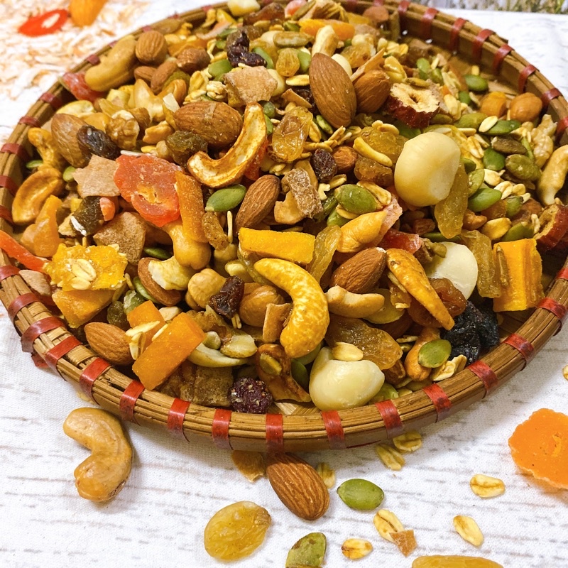 500Gram Granola 45% yến mạch 3 vị ( Vị truyền thống, Vị matcha, vị Chocolate)