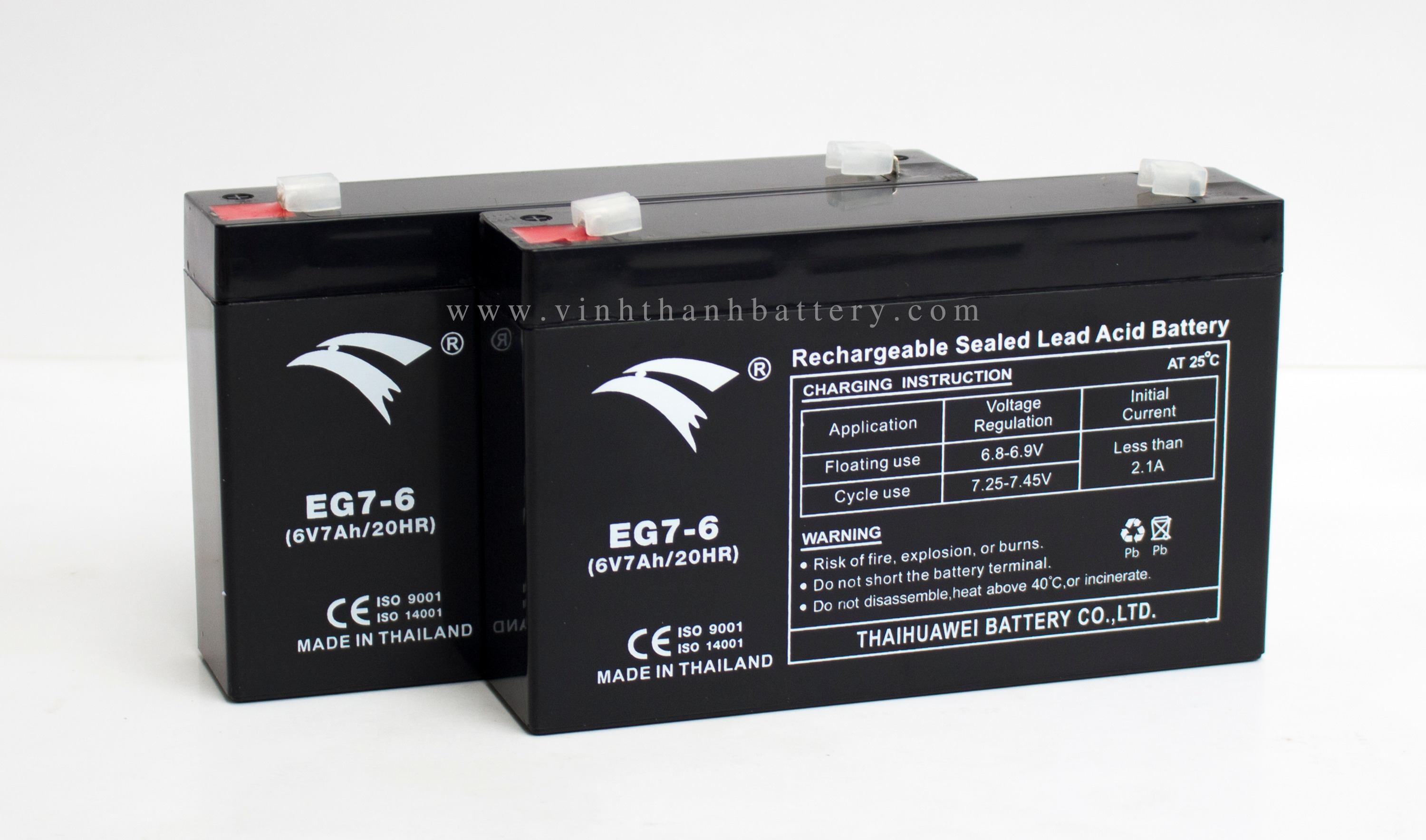 [HCM]Bình ắc quy UPS xe đạp điện EAGLE 6V - 7Ah (EG7-6)