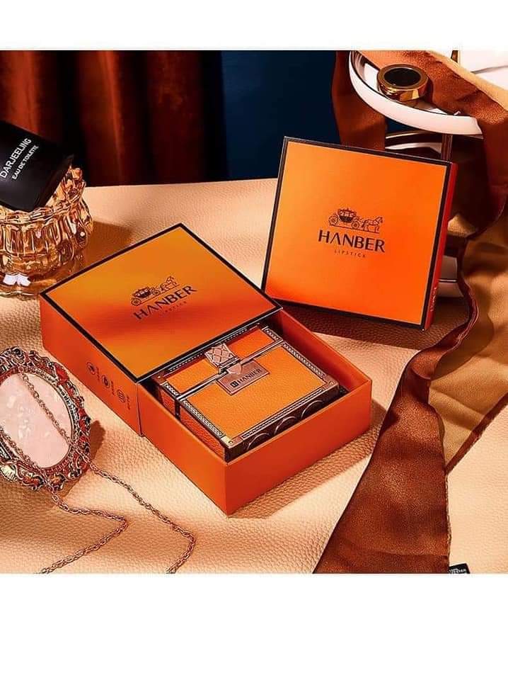 (Quà tặng valentine, quà tặng 8/3, quà tặng sinh nhật, quà tặng bạn gái) Set Son Môi Túi Xách 3 Cây HANBER