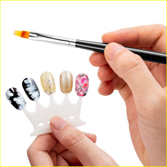 Cọ xước nail, cọ omber vẽ trang trí móng cán đen