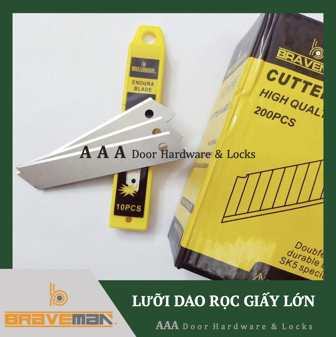Hộp 10 lưỡi dao rọc giấy