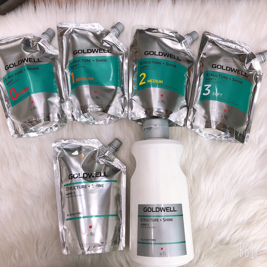 Kem uốn duỗi tóc GOLDWELL Dành Cho Tóc Trung Bình số 2 400ML 1 túi