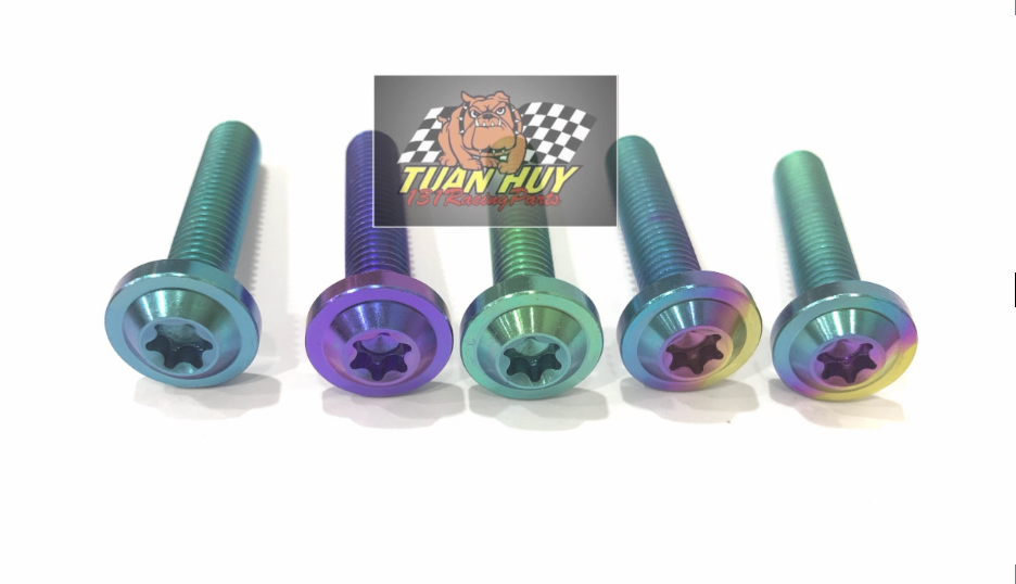 Ốc Titan Gr5 8li40 Dù bắt chảng ba Raider Satria  xỏ gác chân Yamaha Exciter