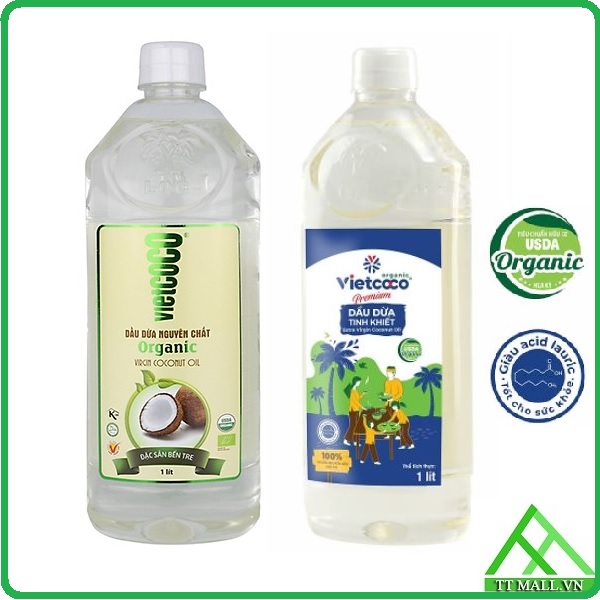 Dầu Dừa Vietcoco 1000ml - Dầu dừa nguyên chất