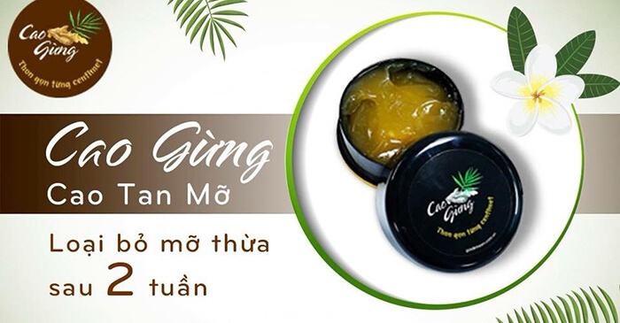 CAO GỪNG TAN MỠ CÁT TƯỜNG, GIÚP TAN MỞ EO THON