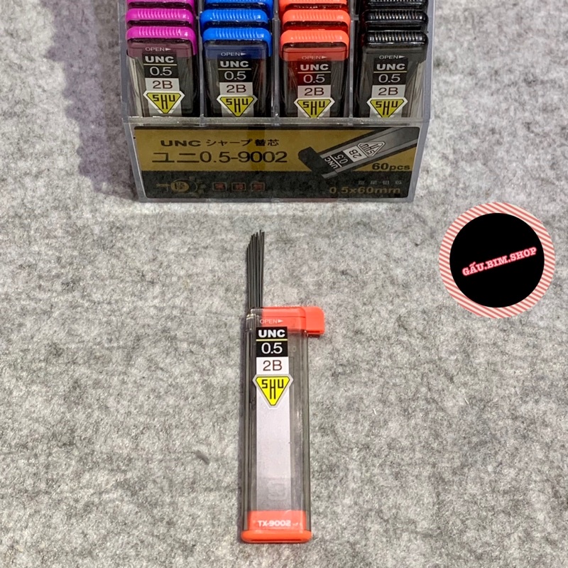Combo 10 lọ Ngòi chì kim thay thế 0.5mm và 0.7mm (20 ngòi trong 1 lọ)
