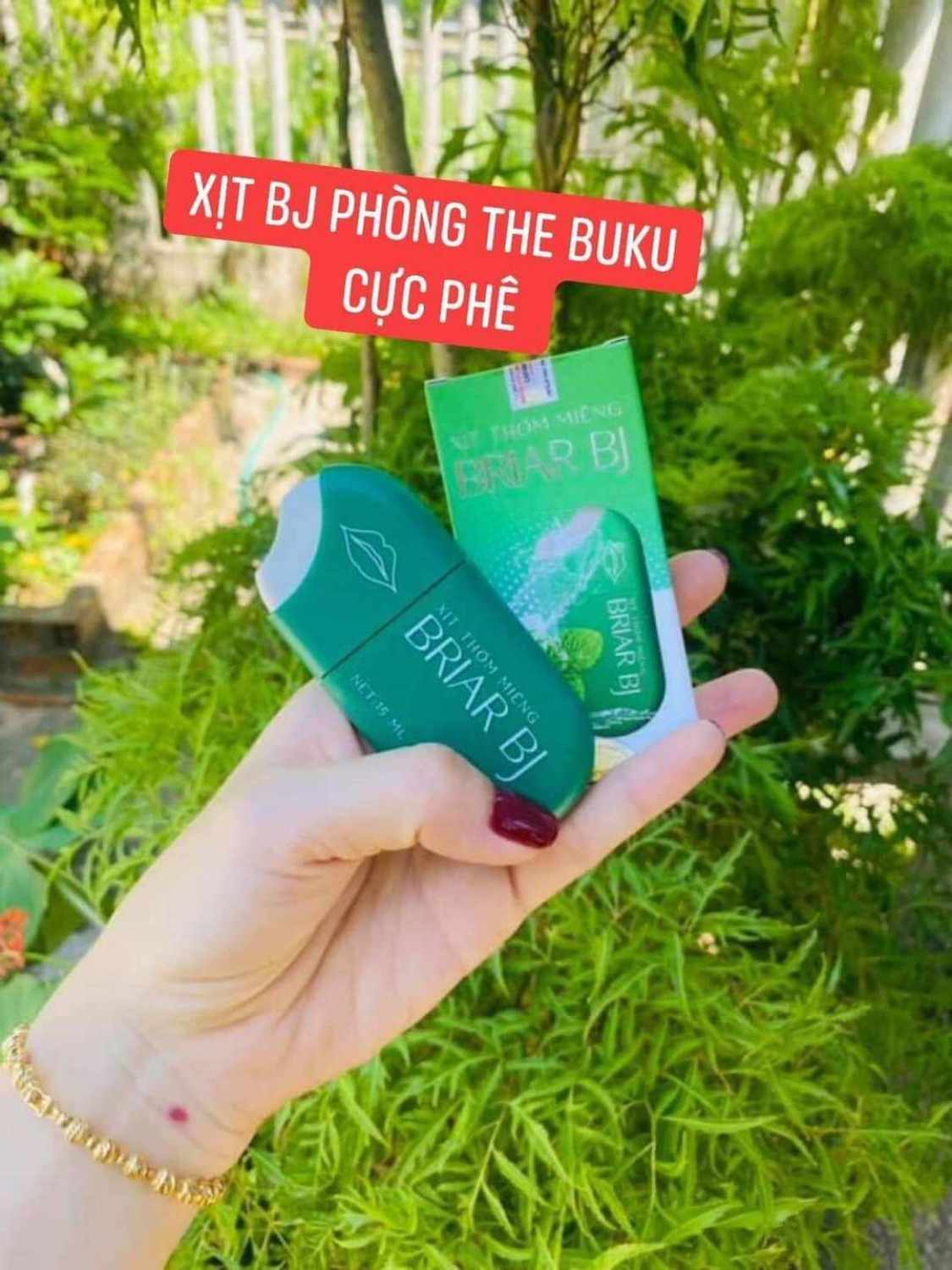 Xịt BRIAR BJ thơm miệng hương thơm bạc hà thanh mát từ thiên nhiên