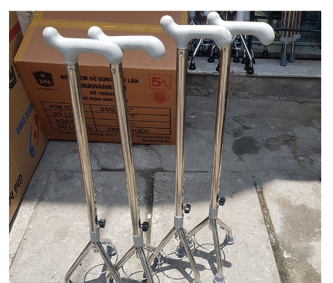 Gậy chống đi bộ cho người già inox cao cấp