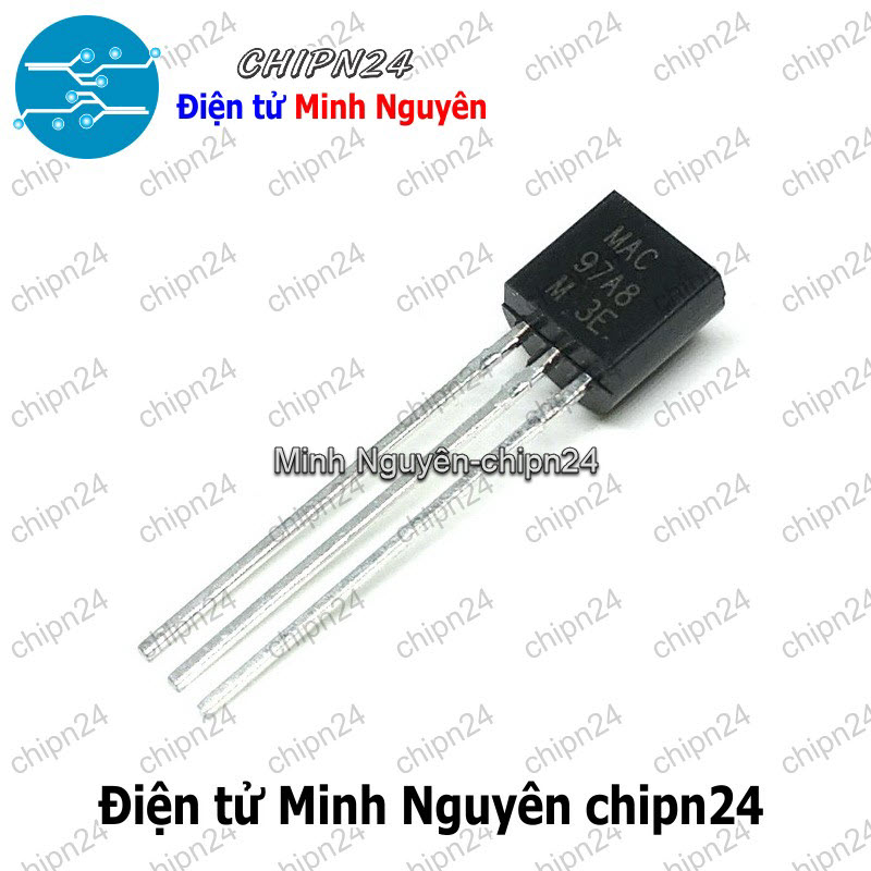 [10 con] (KT1) Triac MAC97A8 TO-92 1A 400V (MAC 97A8) - HH005719