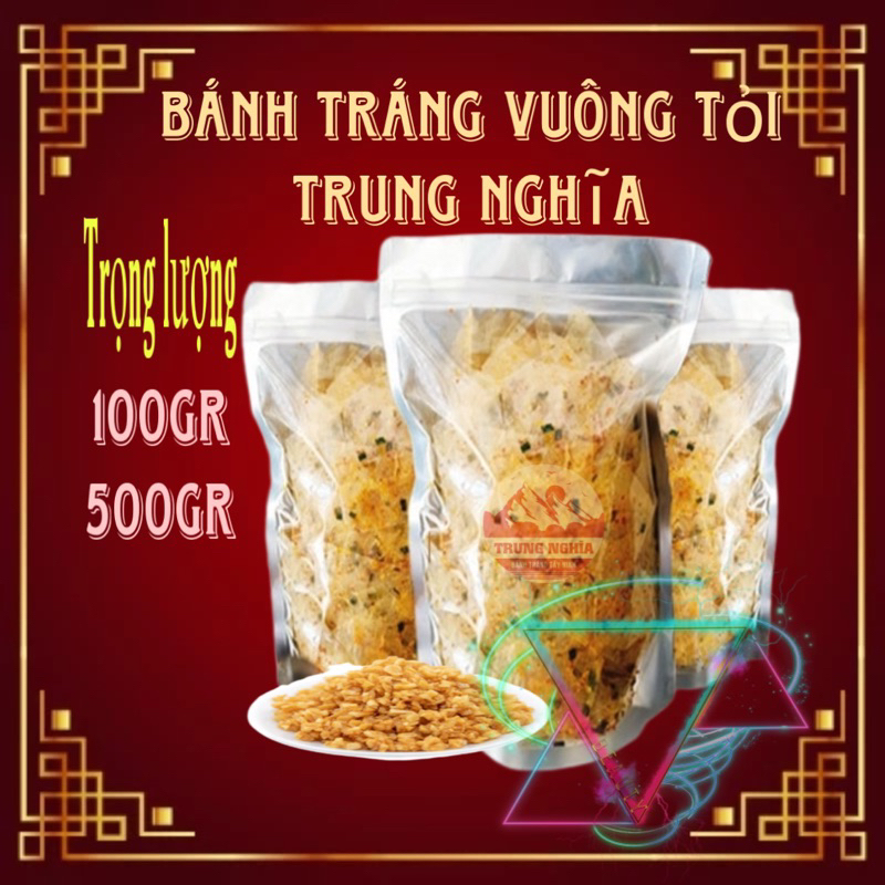 Bánh Tráng Vuông Trộn Tỏi .Trung Nghĩa