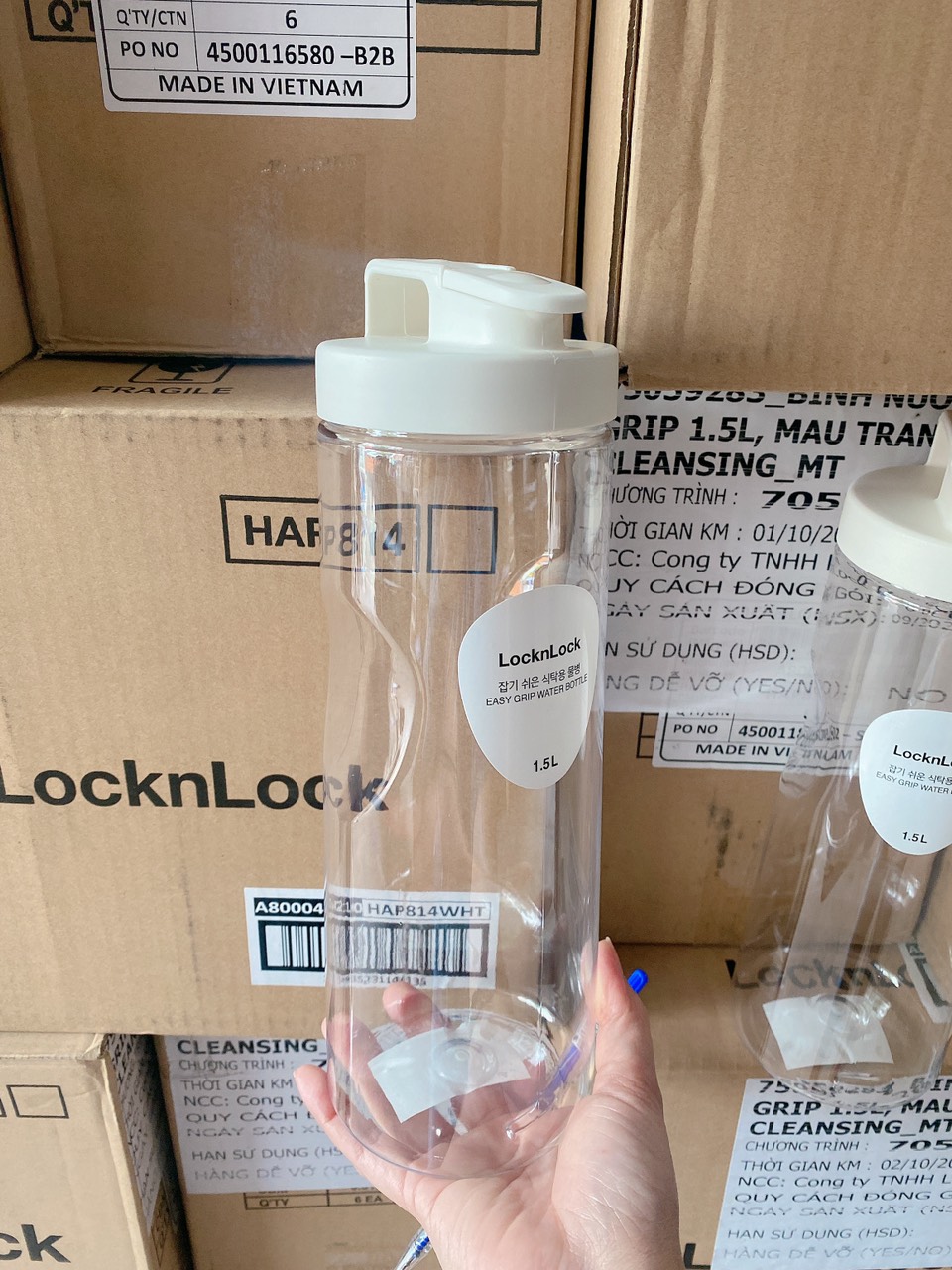 Bình Đựng Nước Tròn Lock&Lock [1.5L]