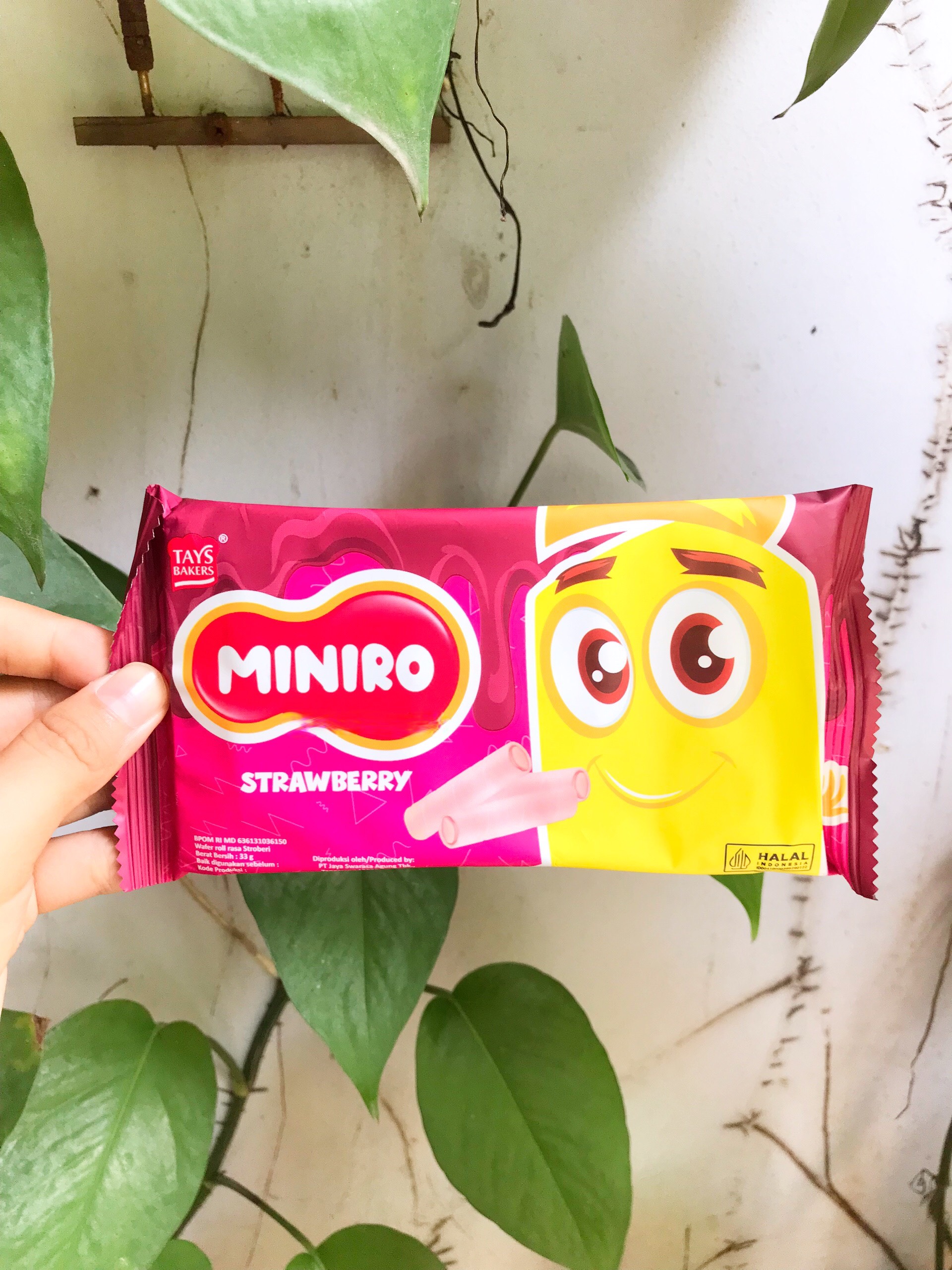 Bánh Quế Miniro Vị Dâu (Gói 33g)