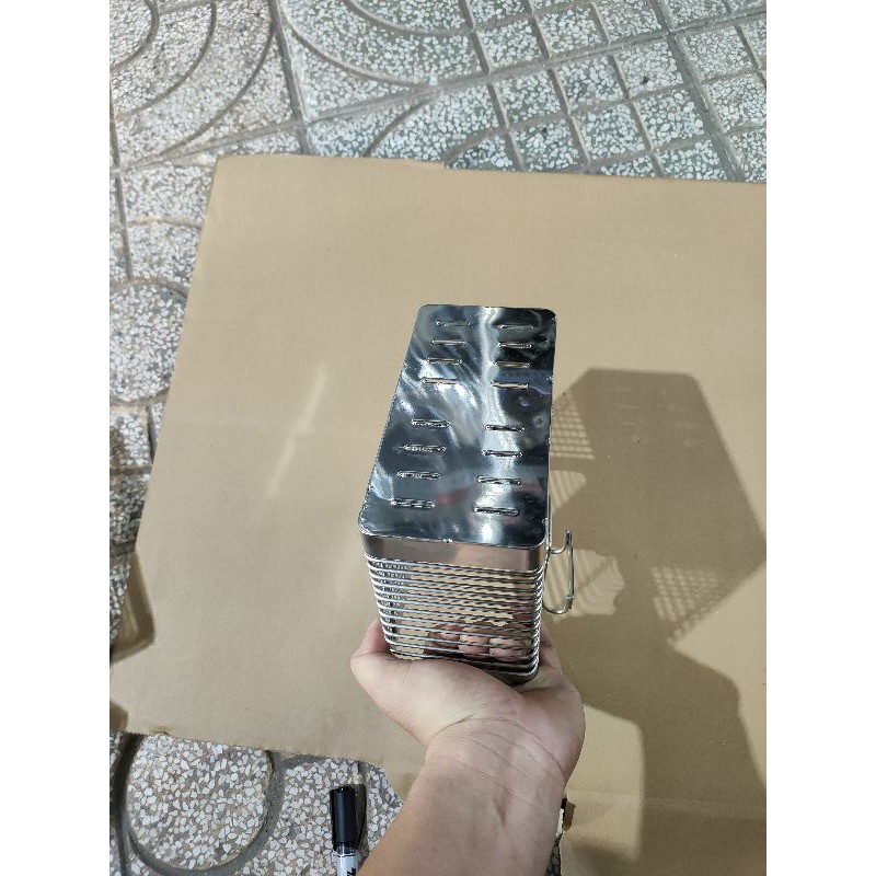 [HCM]Ống Đựng Đũa Muỗng Vuông Inox 304