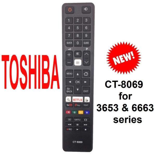 Bảng giá Remote điều khiển tivi TOSHIBA smart CT-8069 dòng 6653 và 3653