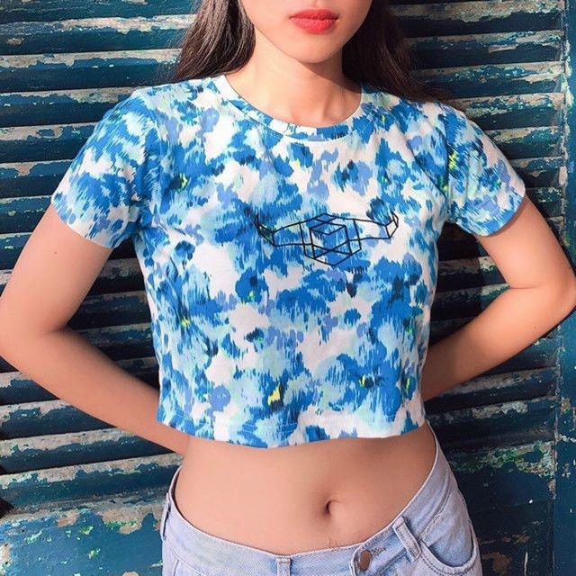[HCM]Áo croptop loang màu
