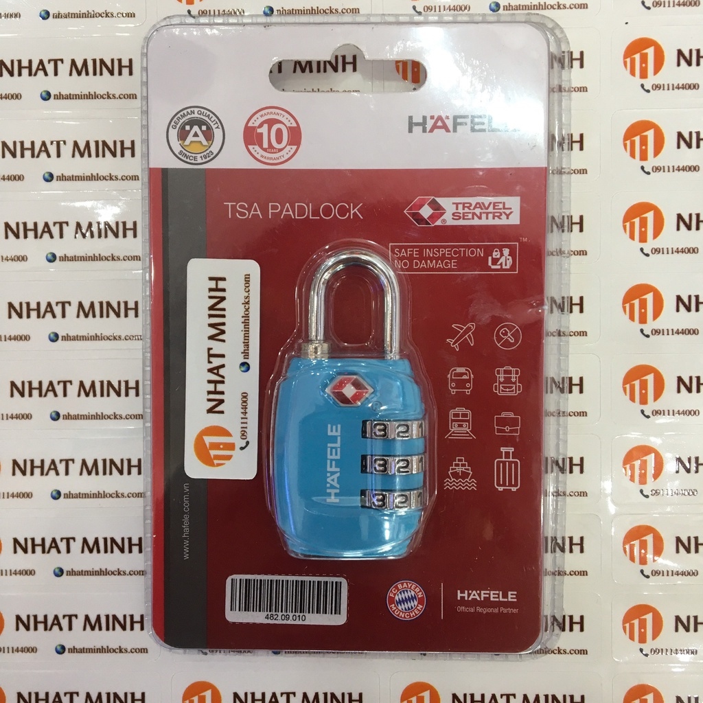 ❖▧  Khóa du lịch Hafele TSA 3 số HÀNG CHÍNH HÃNG